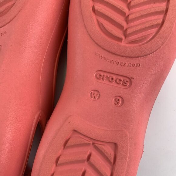 Crocs Olivia II Pink Coral Slingback Ballet Flat Slip On Round Toe Womens Size 9 - Picture 12 of 12
